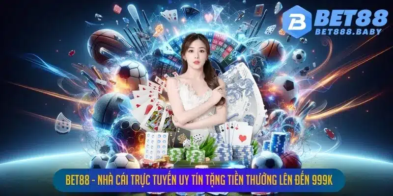 Bet88 - Nhà Cái Trực Tuyến Uy Tín Tặng Tiền Thưởng Lên Đến 999K
